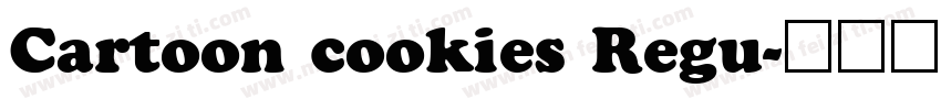 Cartoon cookies Regu字体转换